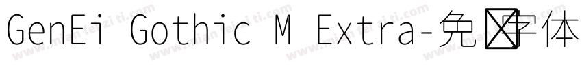 GenEi Gothic M Extra字体转换